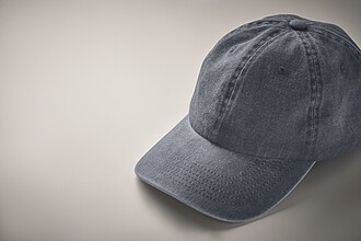 6 panelová baseballová čepice 265g, modrá