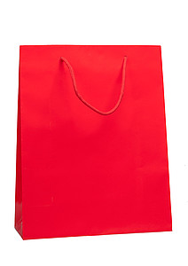 ADAVERA Papírová taška 32 x 13 x 40 cm, lamino lesk, červená papírová taška s potiskem