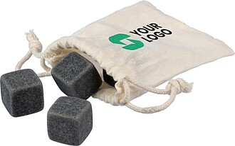 AJARO Sada 3 kamenných kostek ledu