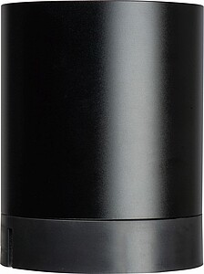 ALPOR Stojan na pera z recyklovaného hliníku s funkcí bezdrátového nabíjení a rozbočovačem USB, černá