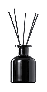 Aroma difuzér, 100ml parfému, 8 tyčinek, černá lahvička - svíčka s vlastním potiskem