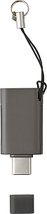 ATES Otočný USB 3.0 s USB-C, 64 GB, gunmetal
