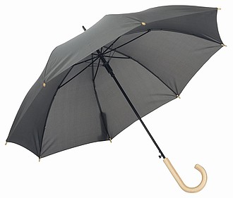 Automatický deštník, pr. 103cm, z recyklovaného plastu, šedá
