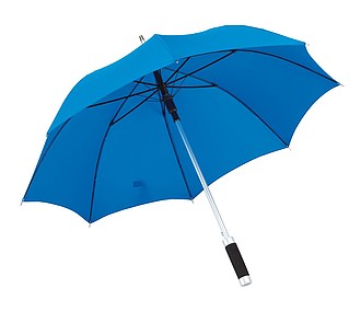 Automatický deštník s hliníkovou tyčí, modrá - reklamní deštníky