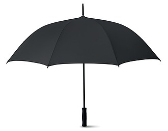 Automatický deštník z hedvábného PE s EVA rukojetí, černá - reklamní deštníky
