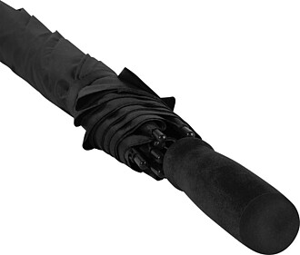 Automatický deštník z RPET pongee, černý