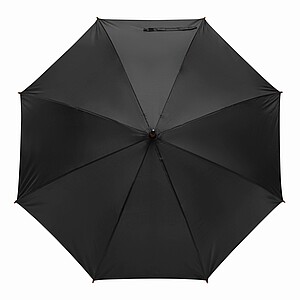 Automatický dřevěný deštník, černá