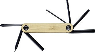 BAFUS Multifunkční nářadí z karbonové oceli, 7 funkcí, hnědá - reklamní předměty