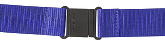 BAMBI Šňůrka na krk s karabinou, šířka 2,5 cm, královská modrá
