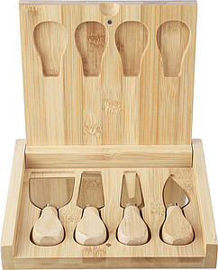 Bambusové prkénko na sýr, hnědá