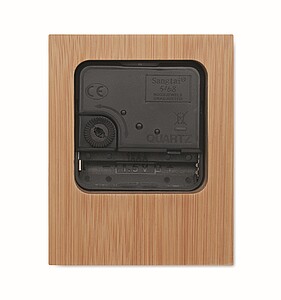 Bambusové stolní hodiny