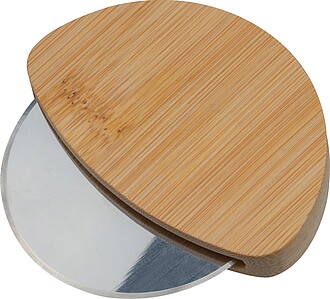 Bambusový kráječ na pizzu, hnědá