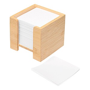 Bambusový zásobník lístků na poznámky, 900 lístků