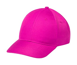 Baseballová čepice se 6ti panely a zapínáním na suchý zip, růžová - reklamní kšiltovky