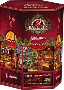 BASILUR Sensations Christmas Fireplace papír 85g - reklamní předměty