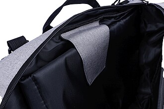 Batoh a taška na notebook, světle šedá