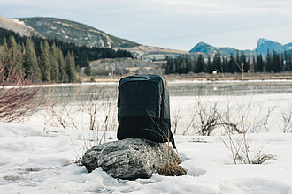 Batoh na notebook z RPET, černý