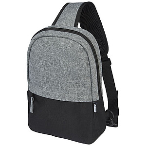 Batoh přes rameno s kapsou na tablet, recyklovaný polyester - batoh s potiskem