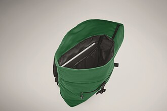 Batoh s rolovacím zavíráním, tmavě zelená