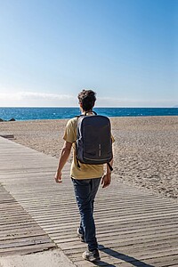 Batoh z odolných materiálů, modrý