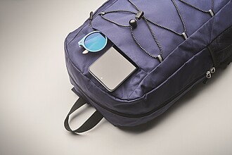 Batoh z polyesteru 600D RPET, modrá