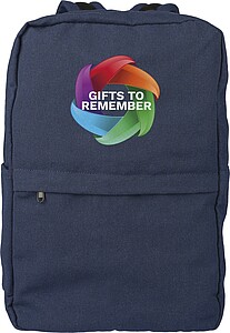 Batoh z recyklované polybavlny, modrá