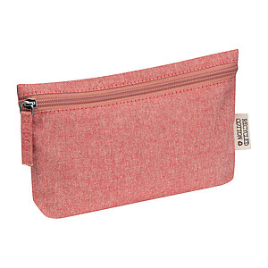 Bavlněná kosmetická taška, červená - reklamní předměty