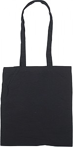Bavlněná nákupní taška z nebělené a ekologické bavlny, černá