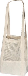 Bavlněná taška OEKO Tex s háčkovanou střední částí,bílá