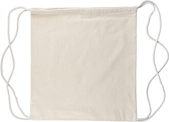 Bavlněný batoh se stahovací šňůrkou, béžový