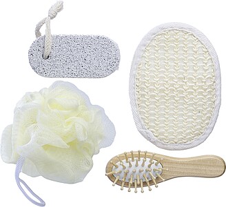 Bavlněný koupací set, světle krémová