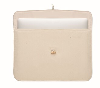 Bavlněný obal na notebook, béžový