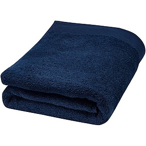 Bavlněný ručník 70x140cm, 550 g/m2, námořně modrý - reklamní předměty