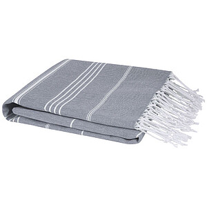 Bavlněný ručník hammam 100 x 180 cm, šedý