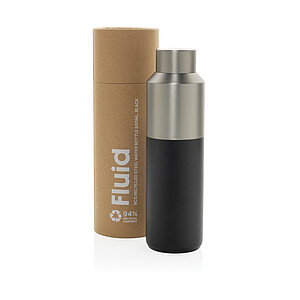 BELUZA Dvoustěnná vakuová termoska z recyklované nerezové oceli, 600 ml, černá