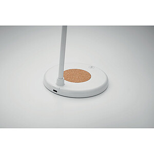 BERILA Lampa s bezdrátovou 15W nabíječkou a reproduktorem 5.1., bílá