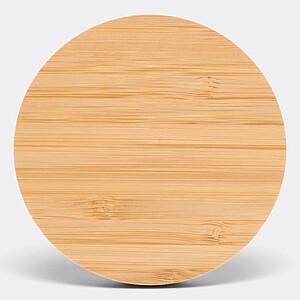 Bezdrátová nabíječka na mobil s bambusovým povrchem