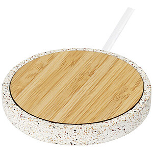 Bezdrátová nabíječka s bambusovým dekorem