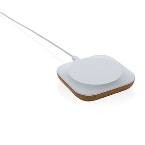 Bezdrátová nabíječka z korku a recyklovaného plastu - reklamní předměty