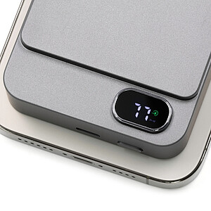 Bezdrátová powerbanka Brandcharger Powerwave 10000, gun metal