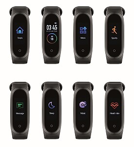 Bezdrátové zdravotní hodinky, černá
