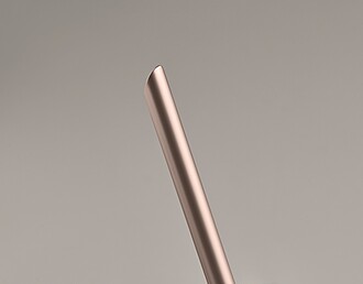 Bezinkoustové pero z hliníku, světlá růžová