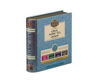 BLUBOK BASILUR Gin & Tonic Tea Blue Book Assorted plech 32 x 1,5 g - reklamní předměty