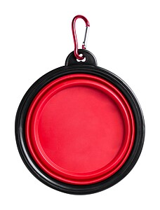 BORAS Skládací miska pro psa, červená