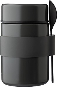 Box na oběd z nerezové oceli, 460 ml, šedá