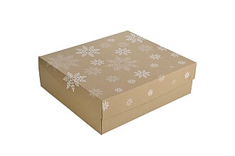 BOXELA Krabice bez potisku 37 x 34 x 11 cm, hnědá, e-vlna, velká