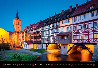 Bridges 2026, nástěnný kalendář, prodloužená záda