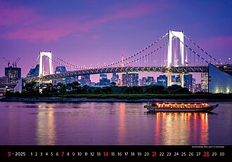 Bridges 2026, nástěnný kalendář, prodloužená záda