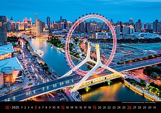 Bridges 2026, nástěnný kalendář, prodloužená záda