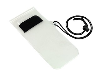 BUMBA Transparentní obal na mobil se šňůrkou na krk, černý - obal na mobil s vlastním potiskem